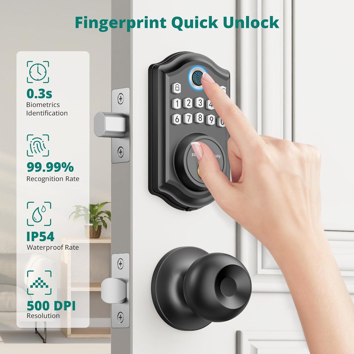 AkaGear DS10 Door Knob Set