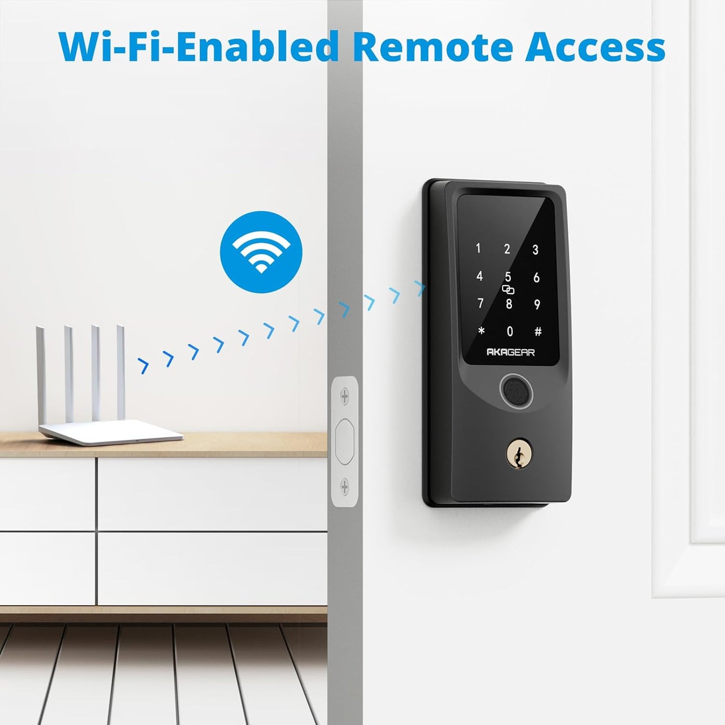 AKAGEAR T02 WiFi Fingerprint Deadbolt