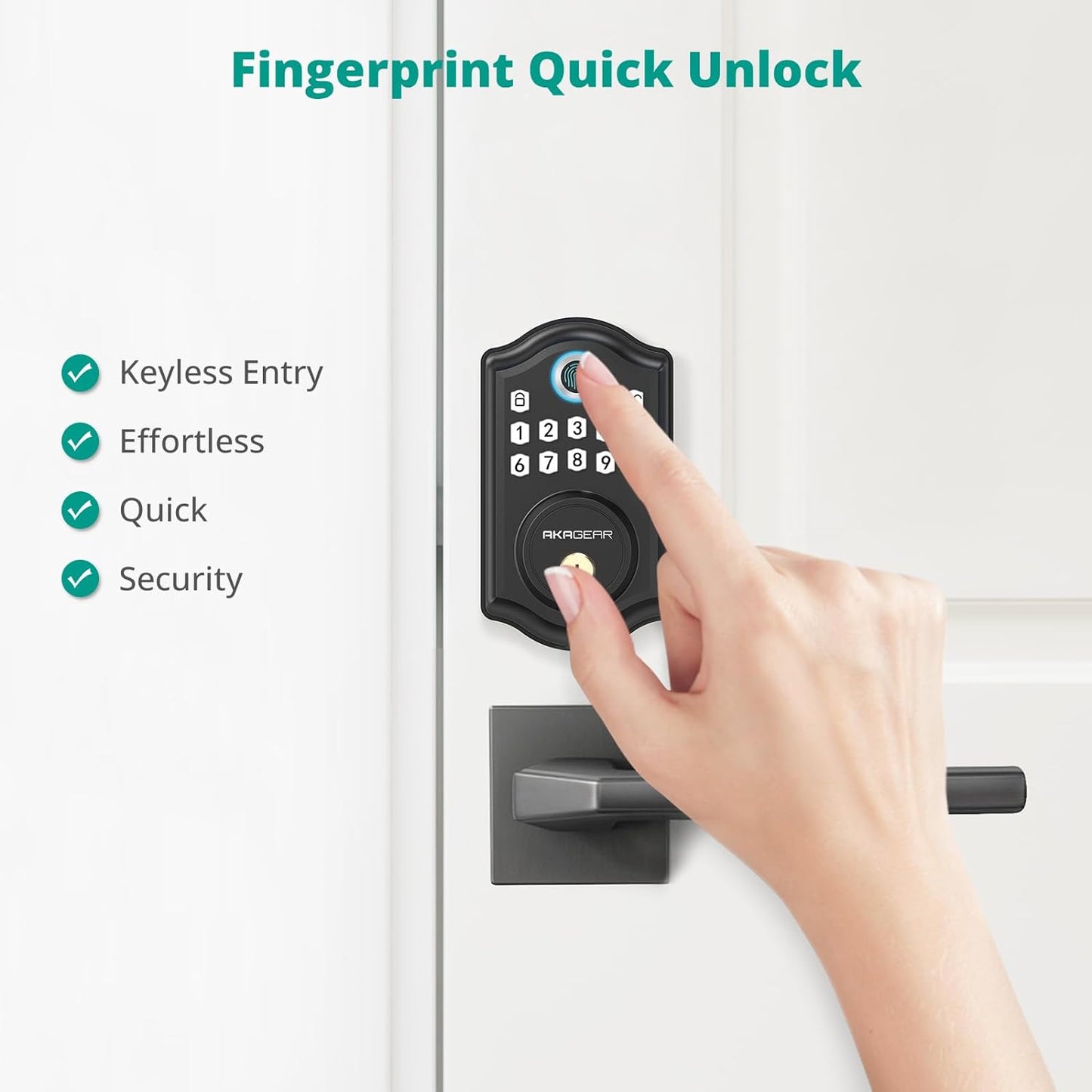 AkaGear DS10 Fingerprint Door Lock