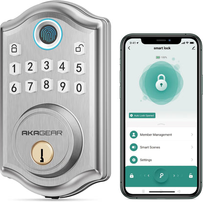 AkaGear DS10 Pro Fingerprint Keyless Entry Door Lock