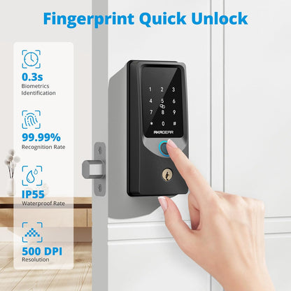 AKAGEAR T02 WiFi Fingerprint Deadbolt